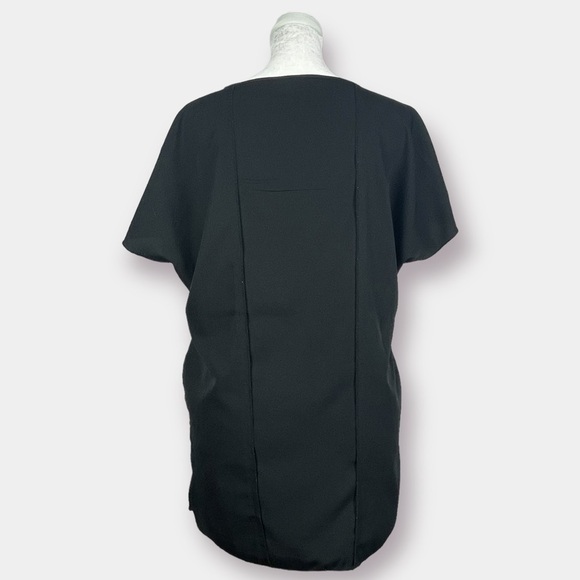 Dash by Kardashian Vertical Fringe Blouse Top Black Size XS - Picture 3 of 4